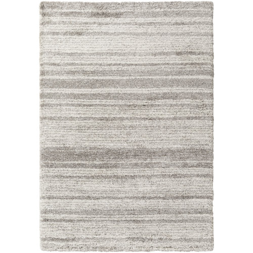 Williston Kane Striped Taupe/White Area Rug & Reviews Wayfair